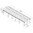 Palram - Canopia Arcadia 12' W x 42' D Polycarbonate Galvanized Steel Weather-Protected Carport Canopy for Cars Trucks Gray