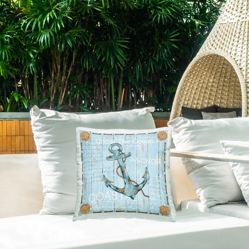 Striped Outdoor Throw Pillow