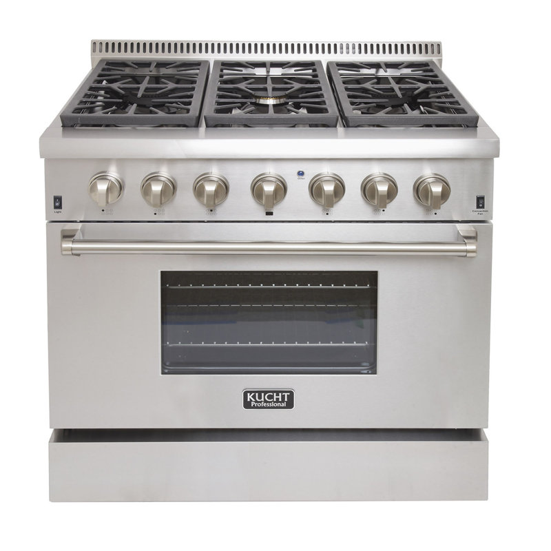 Kucht 36'' W Range, Classic Silver, Natural Gas