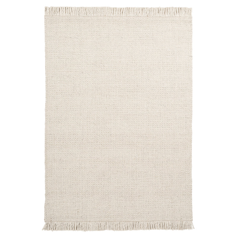 Montas Uni Hand Woven Area Rug, Rectangular 140 x 200cm, Cream
