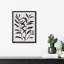 Art mural floral noir et blanc-366318414-366318415