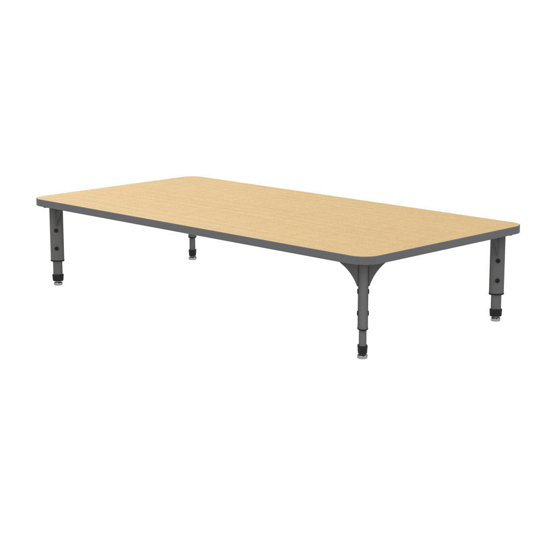 Apex Series Adjustable Height Rectangular Activity Floor Table Marco