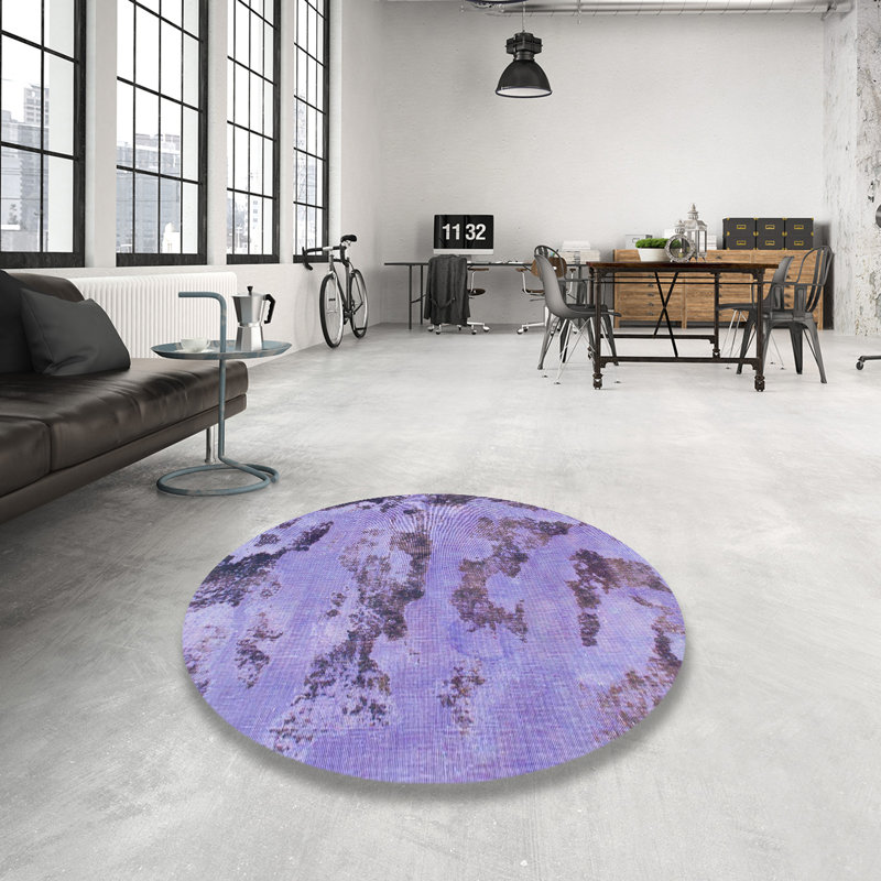 Solvay Abstract Indoor Rug, Round 3'