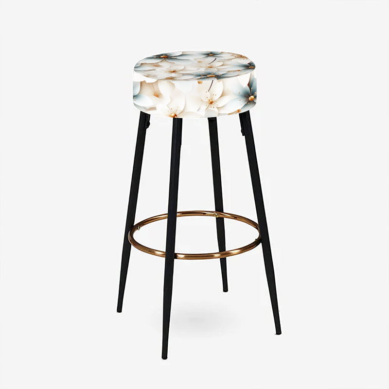 Ensemble de 2 tabourets de bar Ivory Coastal Harmony