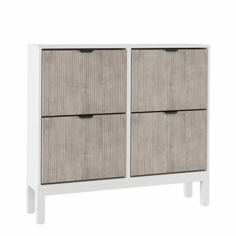 Shoe Storage Cabinet, Grey