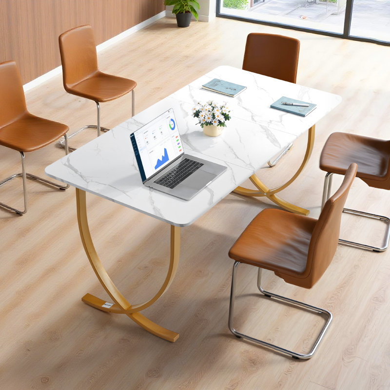 Metal Base Computer Desk