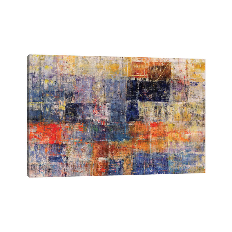 « Patchwork » par Julian Spencer, reproduction d’art, Pas de tapis, Toile tendue, H 32 po x l 48 po x 1,5 po