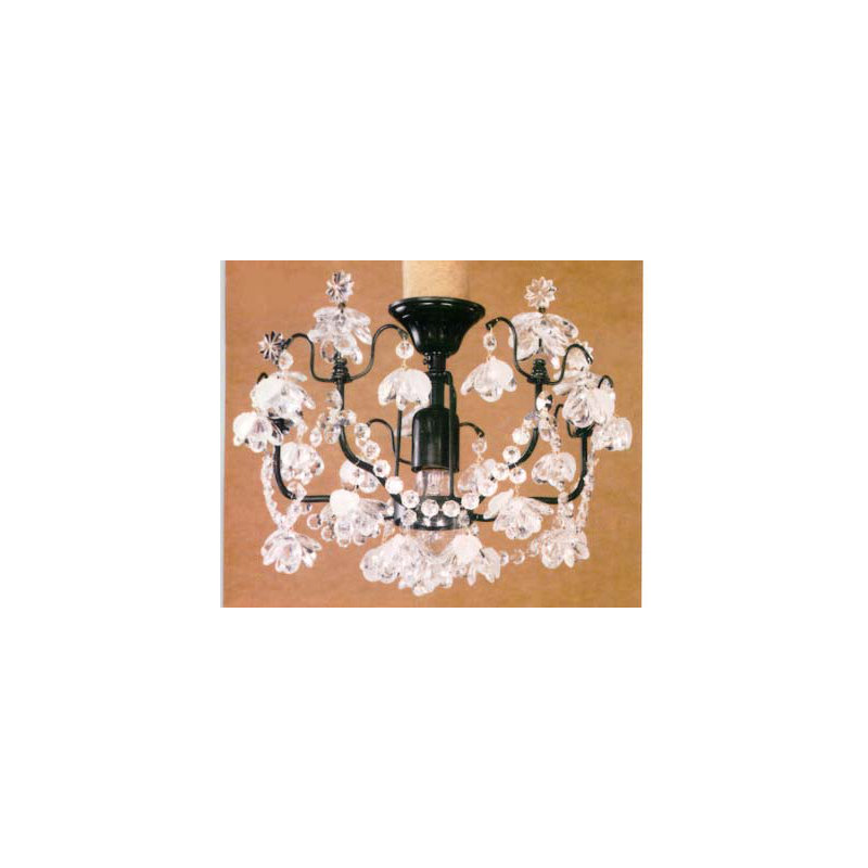 Croley Flush Mount, Dark Red