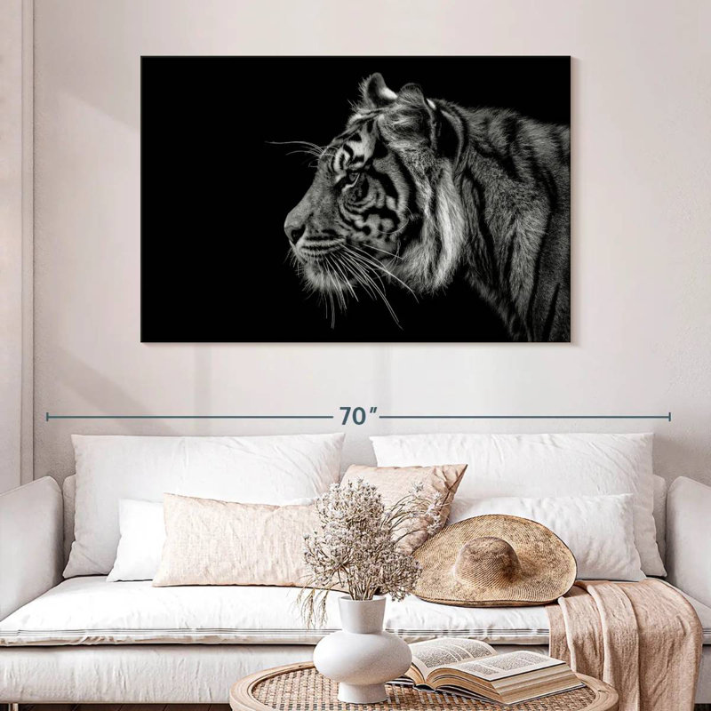 Brampt Tiger Profile, 32" H x 48" W