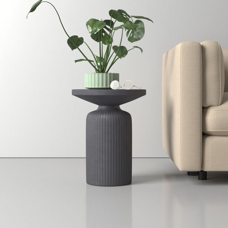 Reyna Pedestal End Table