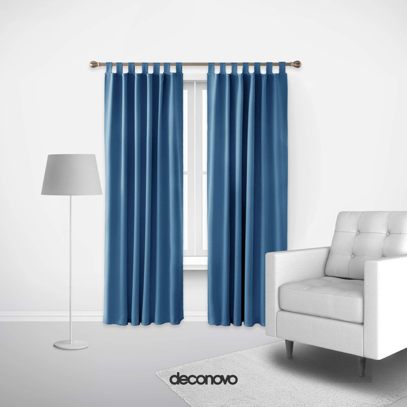 Purl Blackout Curtain Pair, 52cm Width x 242cm Drop