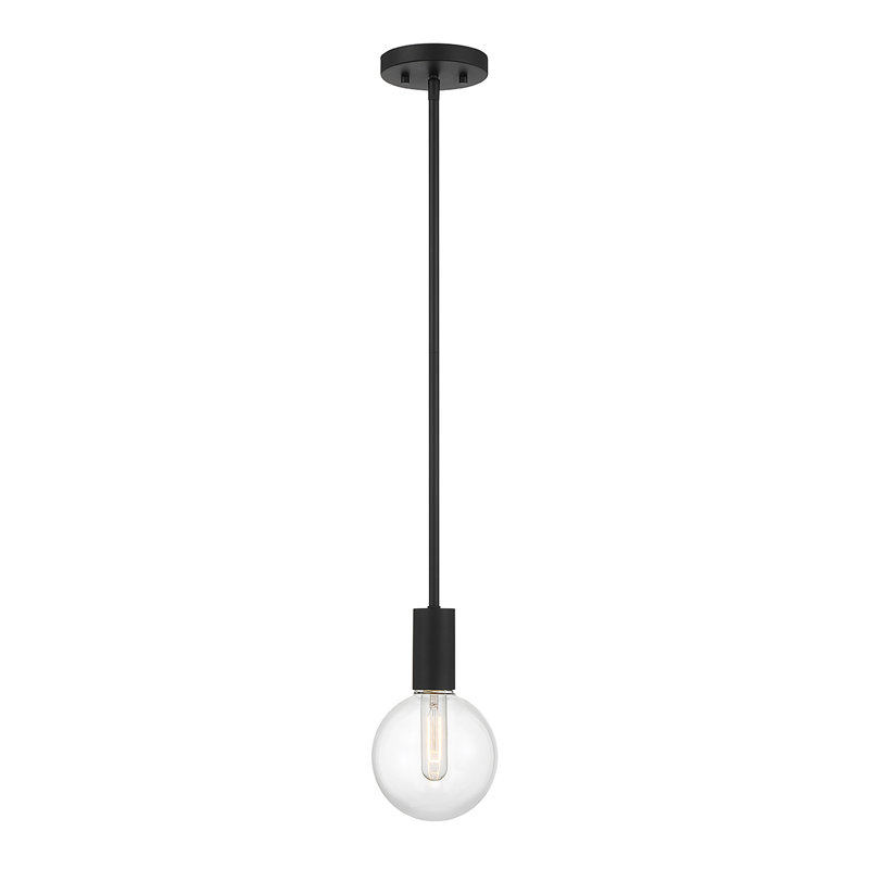 Luminaire suspendu sphère 1 lumière en noir mat Lakwan, Noir mat