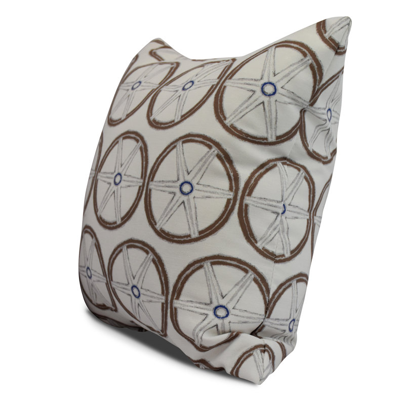Housse et insert de coussin carré Nantucket, Ivoire, 18 po x 18 po