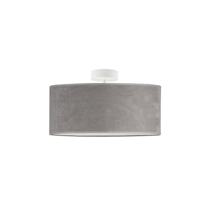 Alyssha Semi Flush Mount, White, Grey