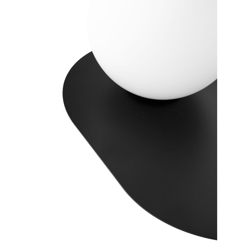 Burnie Flush Mounted Sconce, Black
