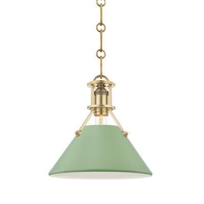 Luminaire suspendu conique 1 lumière Painted No.2