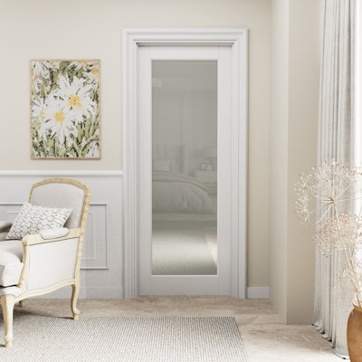 Intérieur de la porte de garde-manger en verre givré 1-Lite