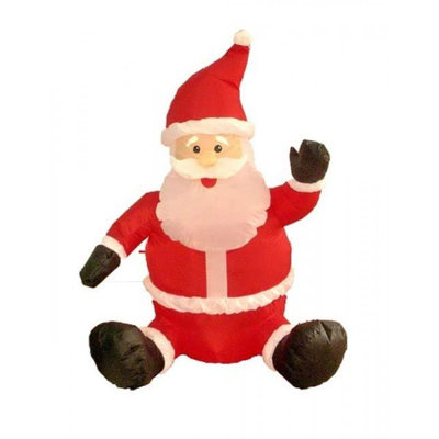 Père noël gonflable père noël assis