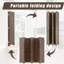 Paravent pliable cloison de séparation en bois 6 pi-51287928-51287923