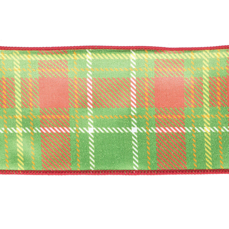 Ruban de Noël, Vert/rouge