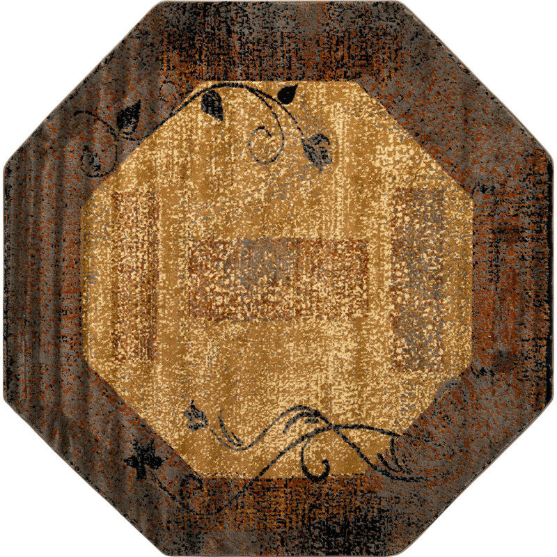 Arabica Indoor Rug, Octagon 7'
