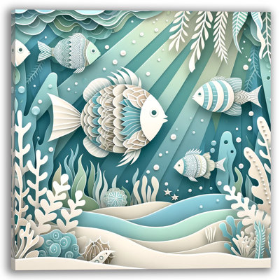Tranquil Profondeurs - Impression sur toile tendue