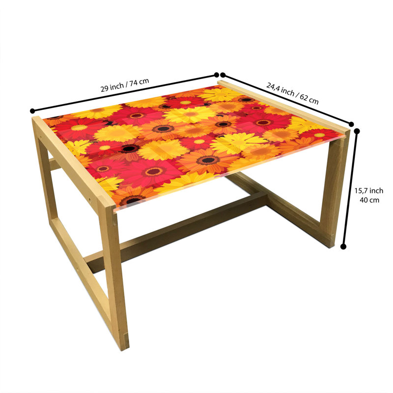 Jaleen Sled Coffee Table, 40cm H x 74cm W x 62cm D