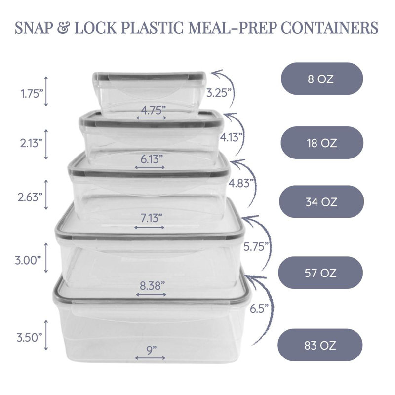 Dammien 83oz. Food Storage Container, Black