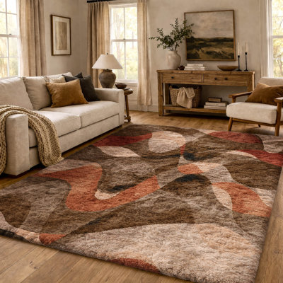 Tapis à poil long de qualité supérieure lavable à la machine ADS536