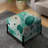 Coastal Tranquility Polka Dots Pattern I - Polka Dots Square Ottoman