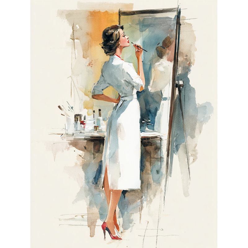 «Grace in White», art mural sur toile tendue, H 40 po x l 30 po