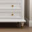 White Solid + Manufactured Wood Accent Cabinet-1894397198