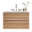Meuble-lavabo mural simple avec lavabo en céramique Caryll, armoire de rangement moderne avec charnières à fermeture en douceur DTC, pour salle de bain, appartement et hôtel-838290733-808778445-833645116