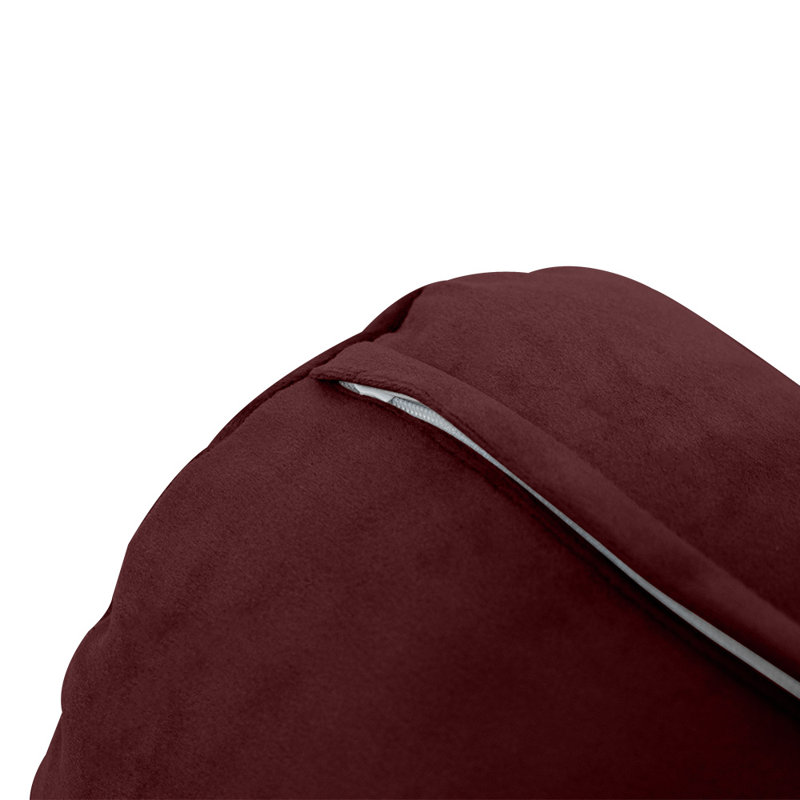 Housse de coussin en polyester / mélange de polyester, Brun-rouge