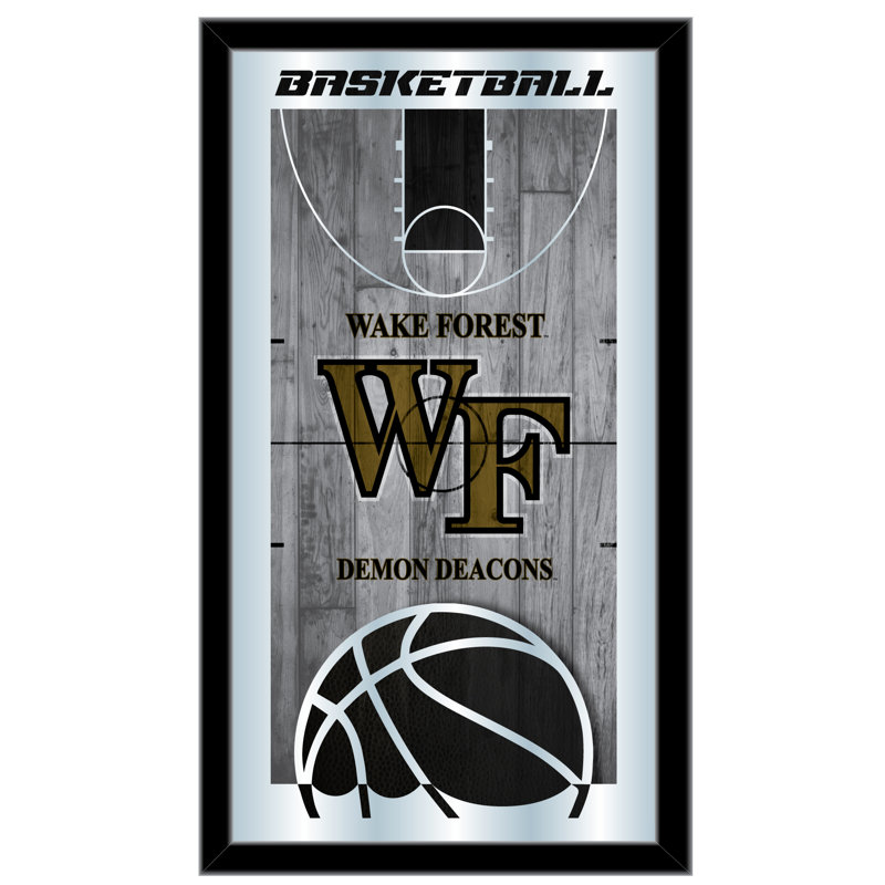 « basket mirror », impression encadrée NCAA, Wake Forest