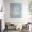 Blue Abstract' Framed Print on Canvas