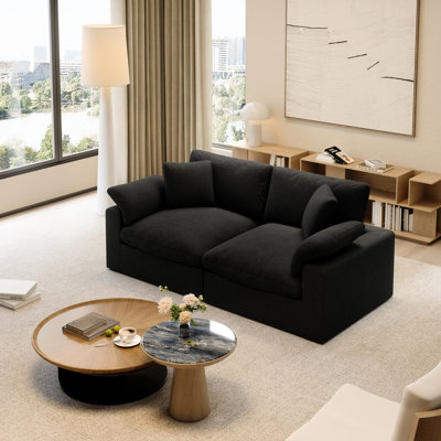 Causeuse Upholstered Cloud, modulaire pour salon, chambre à coucher