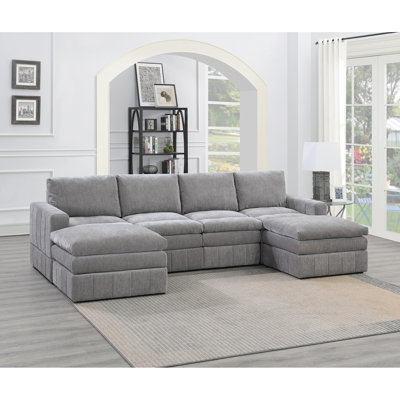 Contemporary 6Pc Modular Sectional Set