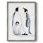 «Emperor Penguins II», reproduction encadrée - bois massif