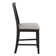 Ilcho Slat Back Side Chair in Gray
