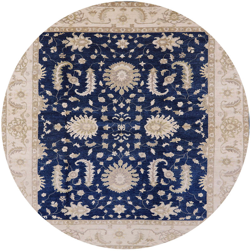 Moroccan Indoor Rug, Round 7'