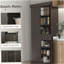 Armoire de rangement indépendante pour la cuisine HOMcom de 71 pouces, avec 4 portes et 2 grandes armoires, grande armoire de rangement avec tiroirs larges, convient aux restaurants et aux cafés