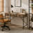 2 Piece Rectangular Writing Desk Office Set with Filing Cabinets