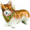 Pembroke Welsh Corgi with Tartan Bandana