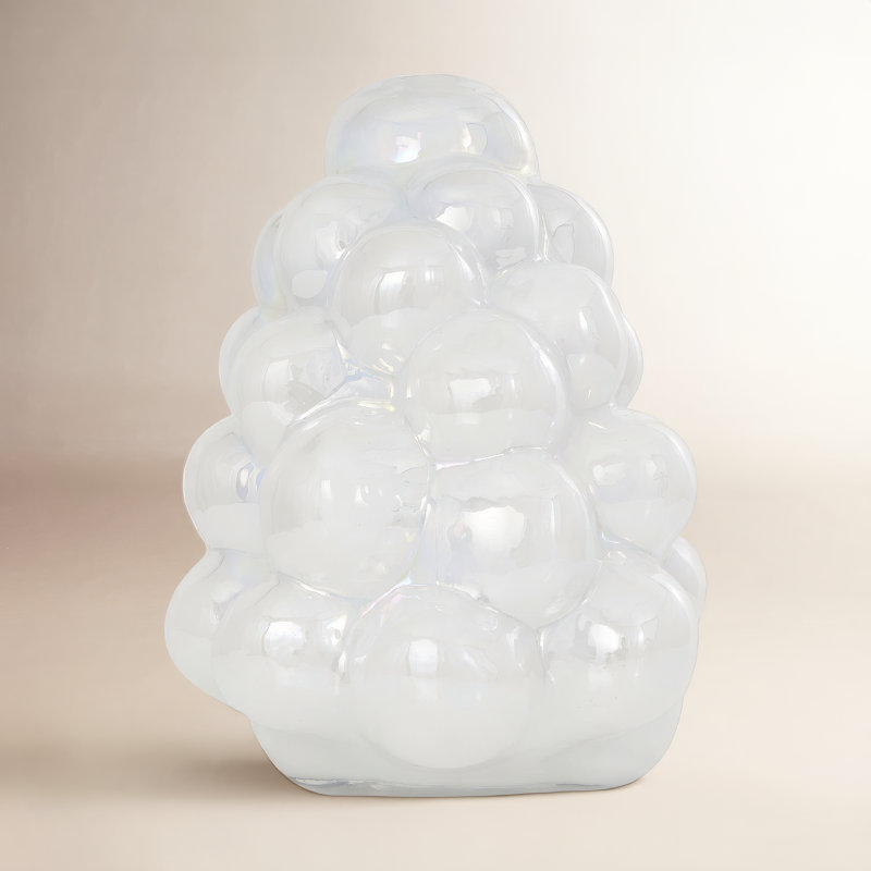 Haxby Handmade Glass Table Vase, White
