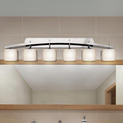 Éclairage pour meuble-lavabo 6 lumières oval