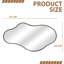 Irregular Metal Framed Wall Mirror, Asymmetrical Mirrors for Bathroom-1227369324-1233275313