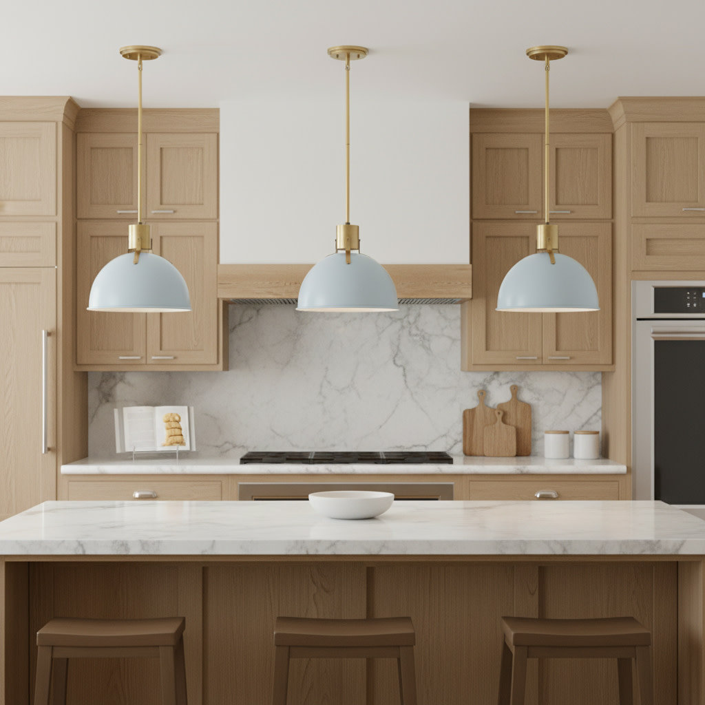 Clendon 1 - Light Single Dome Pendant, 12.25" H x 14" W x 14" D, Sage Green, Sage Green