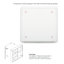 Caslyn 680mm W 660mm H Surface Frameless Medicine Cabinet Mirror   