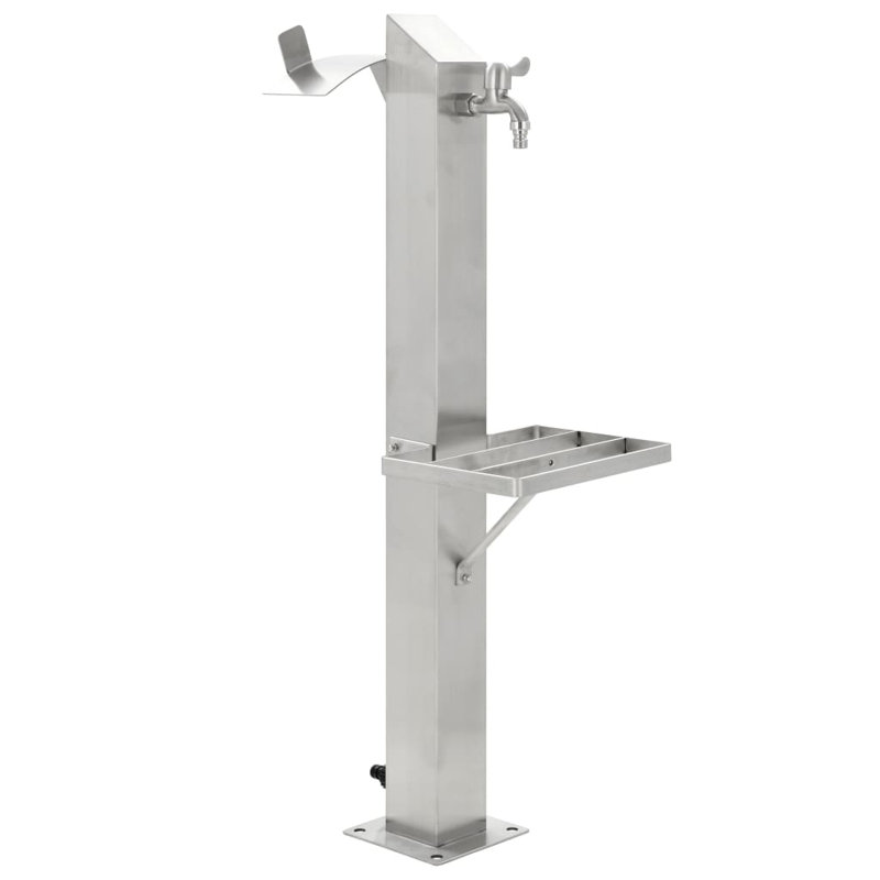 Outdoor Stainless Steel Column Fountain